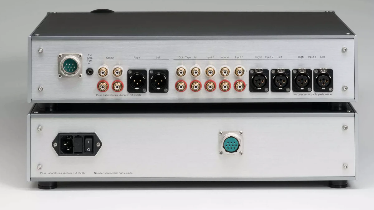 Galibier Design - Pass Labs: XP-22 Line Stage (rear panel)